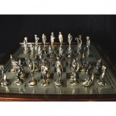 Šachy - Secese malá (zlacené)