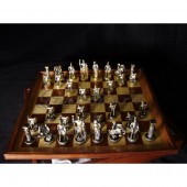 Šachy - Římské (zlacené)