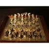 Šachy Moderní malé zlacené